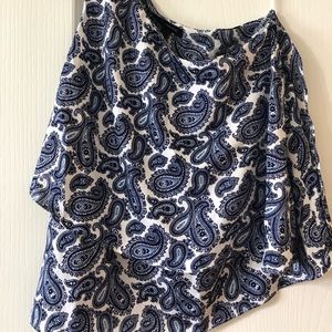 Banana Republic one shoulder tank blouse Size 6